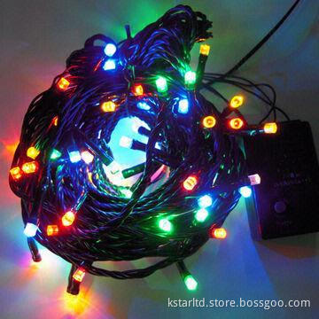 Multi-color LED Light Chain with Colorful LED and Controller for Indoor and Outdoor Use, CE, RoHS